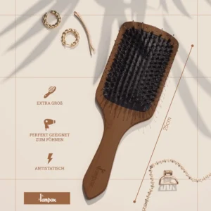 Die Paddle Brush ist nicht nur für Frauen geeignet, sondern auch für Männer mit langen Haaren, da sie das Kämmen erleichtert und das Haar nicht strapaziert.