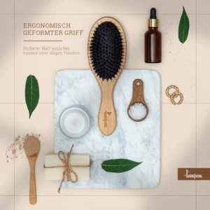 Die Entwirrbürste für lange Haare und Locken ist auch eine großartige Wahl für Menschen mit dicken Haaren, da sie dazu beitragen kann, das Haar schneller und einfacher zu entwirren.