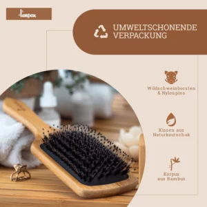 Eine Haarbürste ist ein unverzichtbares Accessoire in der täglichen Haarpflege, besonders wenn es um das Entwirren von Knoten und Verwicklungen geht.