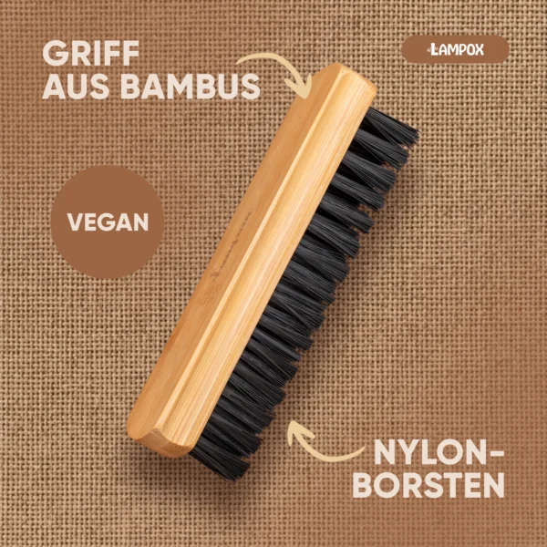 Textilbürste – Nachhaltige Fusselbürste mit Bambusgriff & Nylonborsten – Bild 2