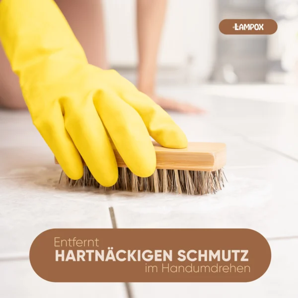 2er Putzbürsten-Set mit Bambusgriff – harte Kokos- & weiche Nylonborsten – umweltfreundliche Scheuer- und Reinigungsbürsten – Bild 4