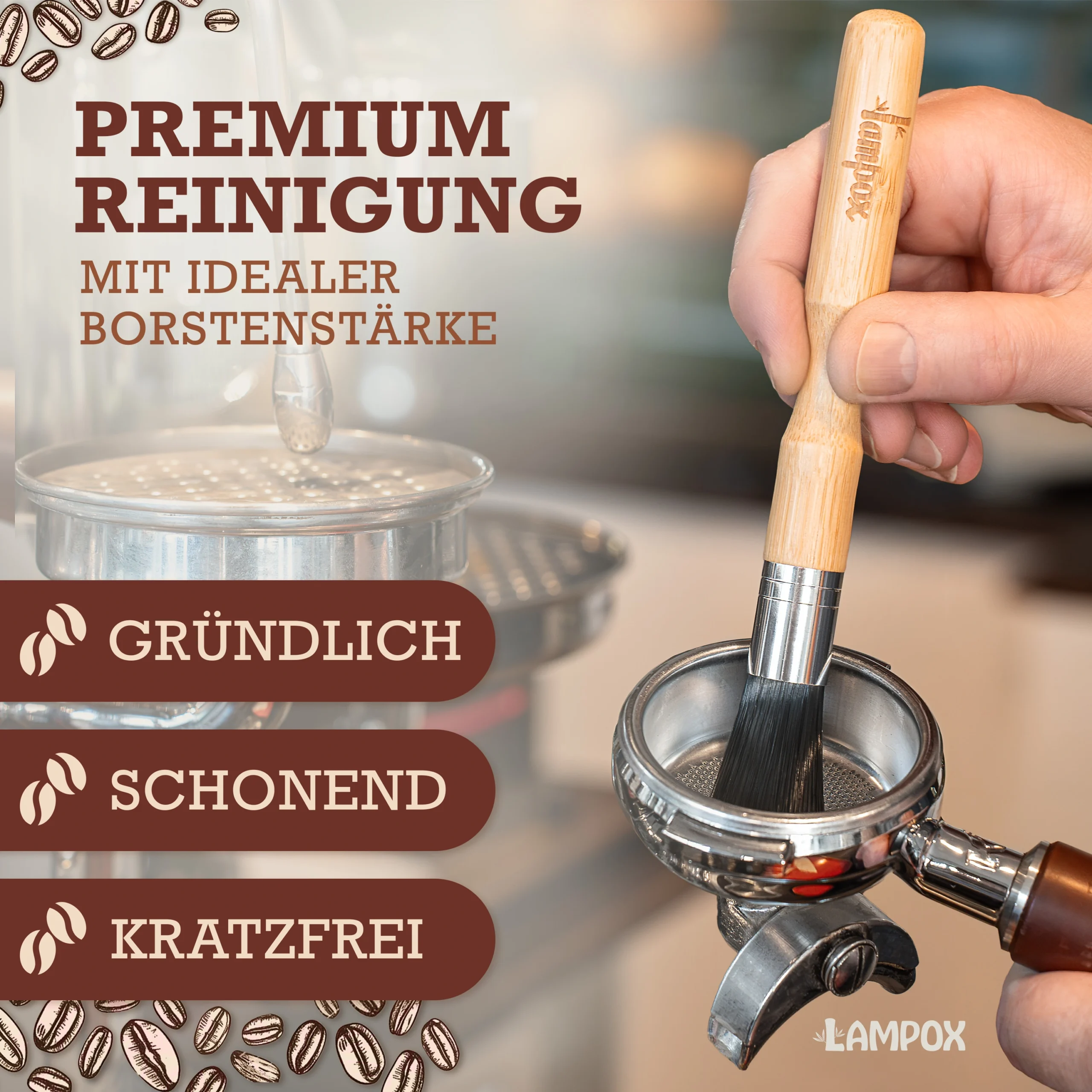 Barista Pinsel - Reinigungspinsel, Küchenpinsel – Bild 4